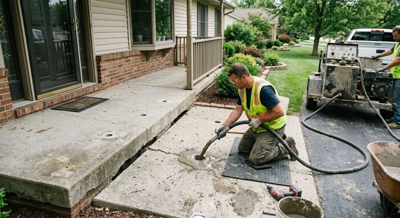 Garage Settling Repair in West Des Moines, IA