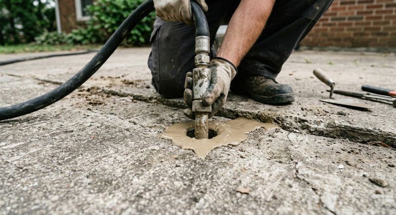 Sunken Patio Repair in West Des Moines, IA